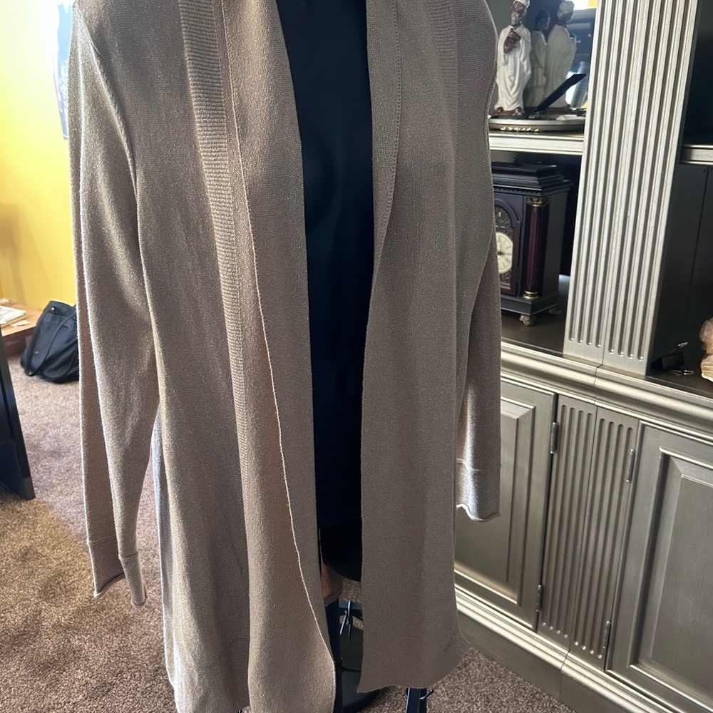 New Directions Women's Gold Cardigan size M